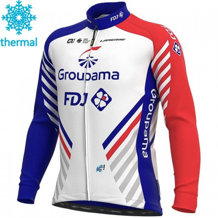 Radtrikot kurzarm 2020 Groupama-FDJ Winter Thermal Fleece N001